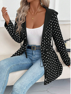 Slåom frakke med leopardprint til damer – chic og dristig