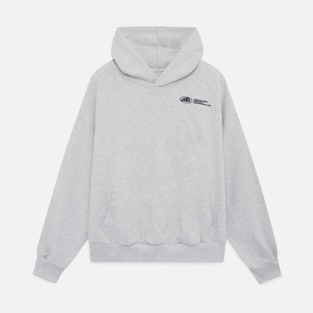 Oversized "With Love" Hoodie med Print | Trendy Streetwear Hættetrøje & Casual Hverdagsstil