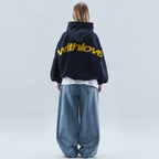 Oversized "With Love" Hoodie med Print | Trendy Streetwear Hættetrøje & Casual Hverdagsstil