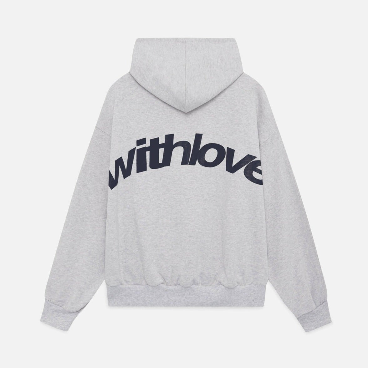 Oversized "With Love" Hoodie med Print | Trendy Streetwear Hættetrøje & Casual Hverdagsstil