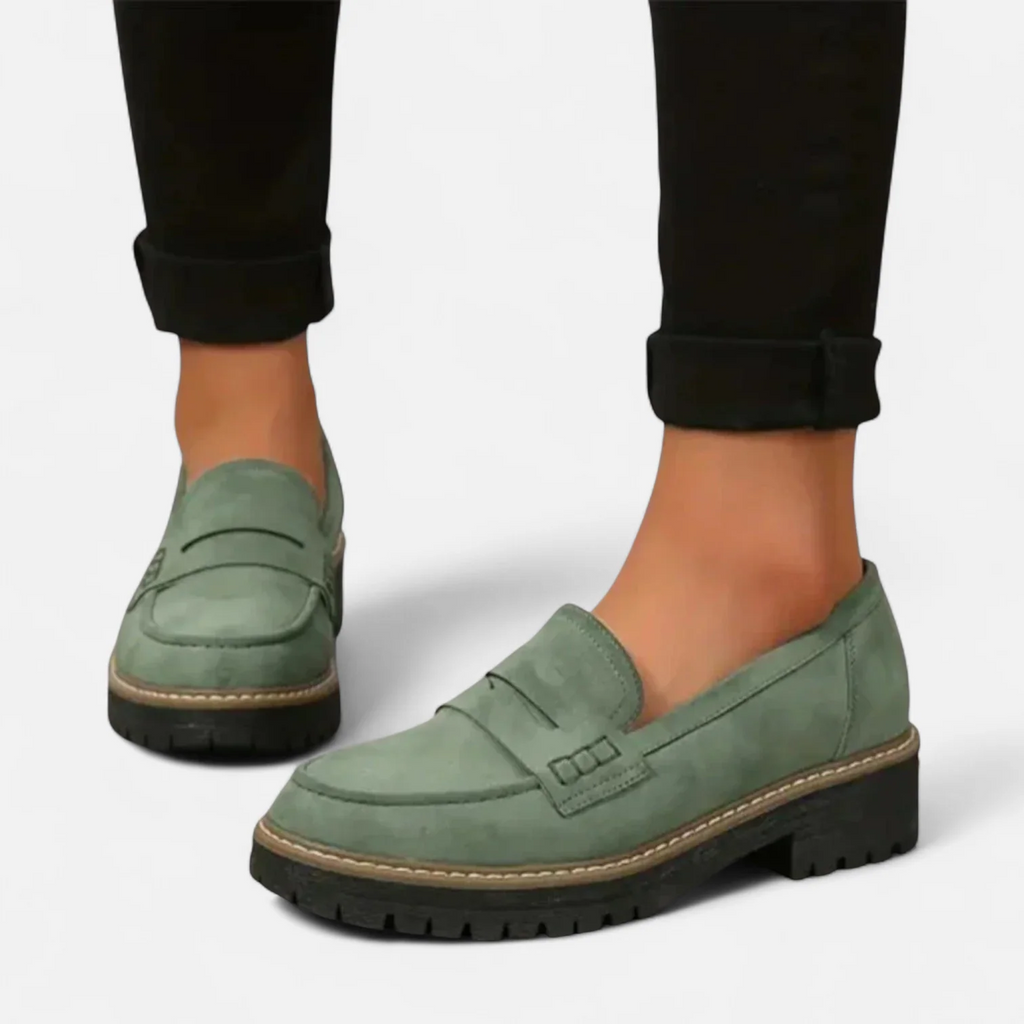 Mokkasiner Dame – Flade Komfort Loafers med Fodbuestøtte