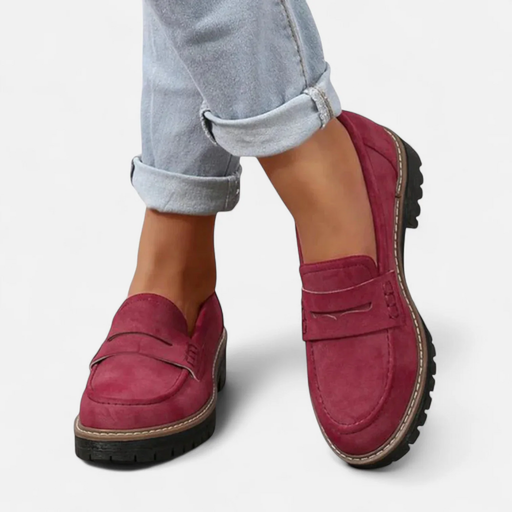 Mokkasiner Dame – Flade Komfort Loafers med Fodbuestøtte