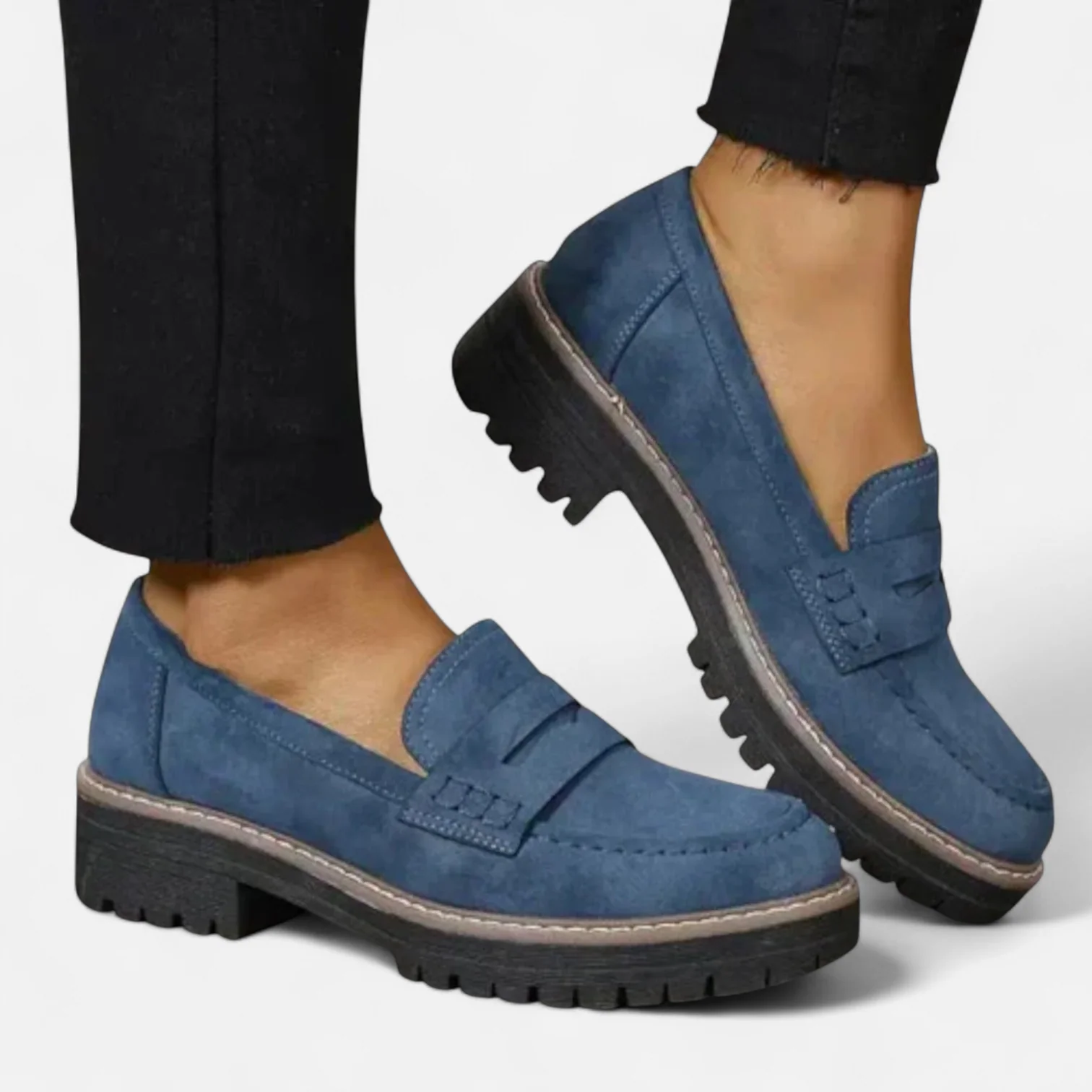 Mokkasiner Dame – Flade Komfort Loafers med Fodbuestøtte