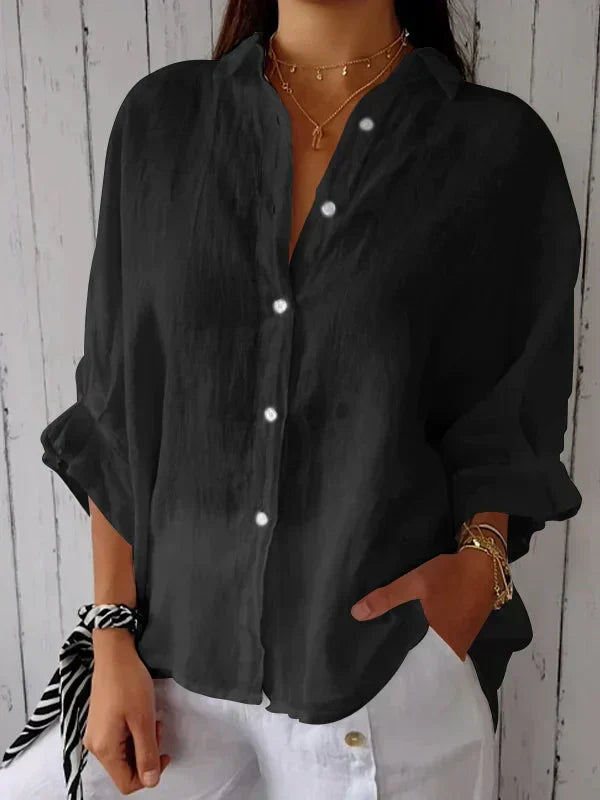 THYMORA | Stilfuld Casual Skjorte med Knapper
