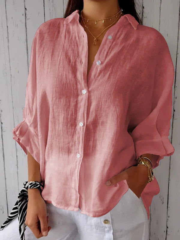 THYMORA | Stilfuld Casual Skjorte med Knapper