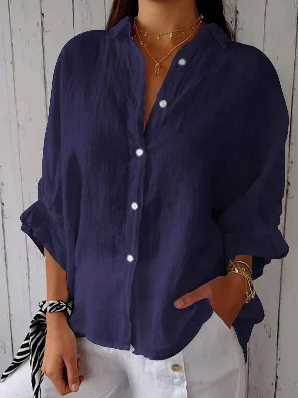 THYMORA | Stilfuld Casual Skjorte med Knapper