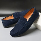 Ruskind Penny Loafers med Mokkasin Syning | Rund Tå Slip-On til Kontor & Hverdag