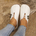 Ortopædiske Slip-on Sko til Damer | Komfort Badesko & Hverdagssko med Blødt Ruskindslook