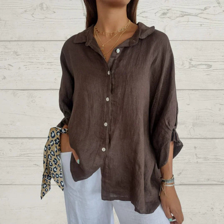 THYMORA | Stilfuld Casual Skjorte med Knapper
