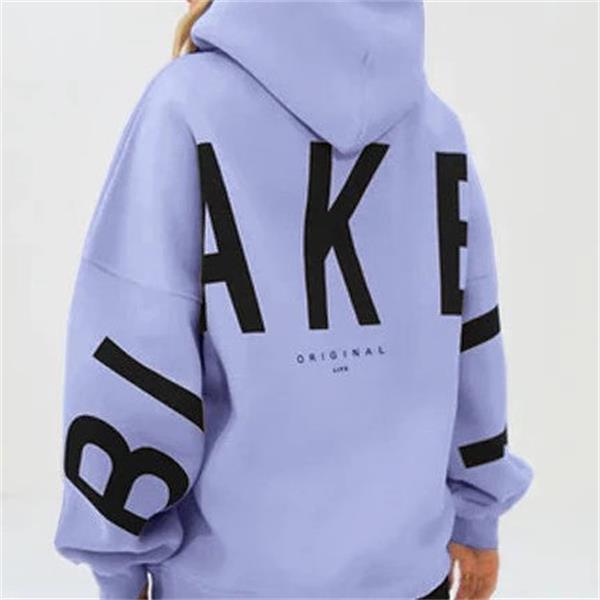 Oversized Hoodie med Grafisk Bogstavprint | Streetwear Hættetrøje & Hverdagsstil