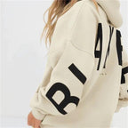 Oversized Hoodie med Grafisk Bogstavprint | Streetwear Hættetrøje & Hverdagsstil