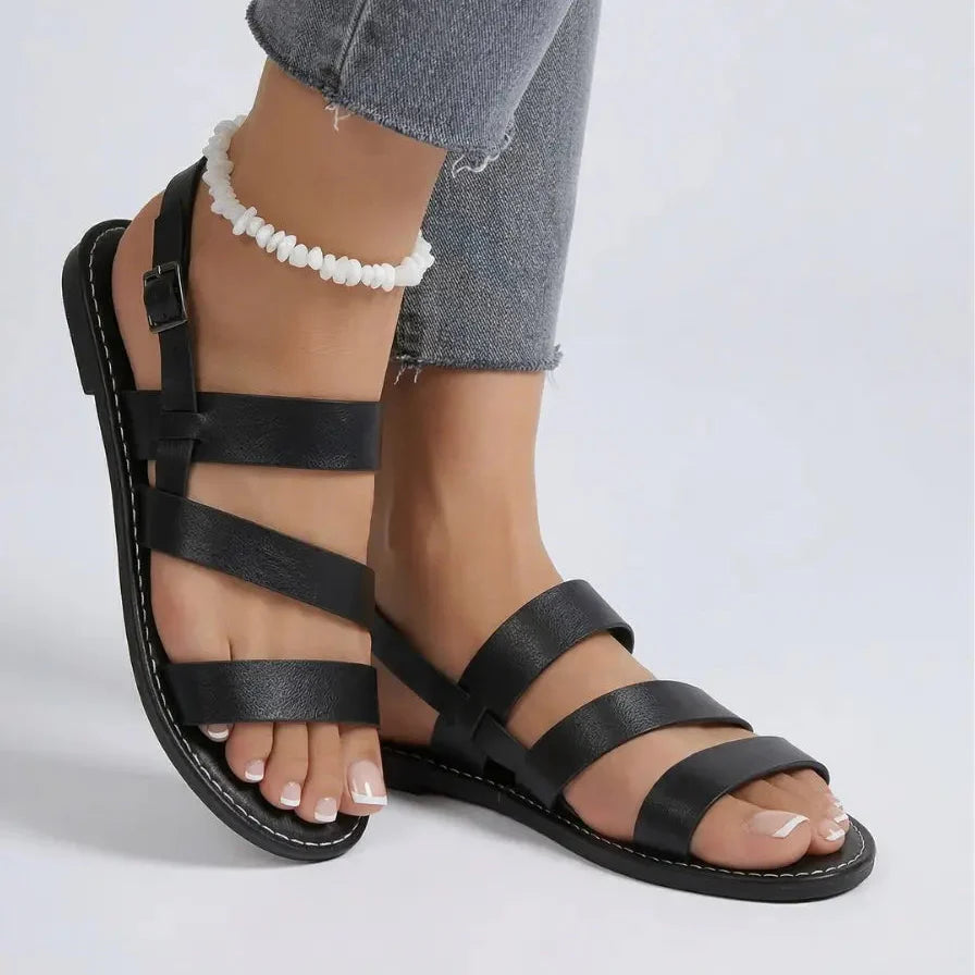 Nero Line | Læder Flad Sandal
