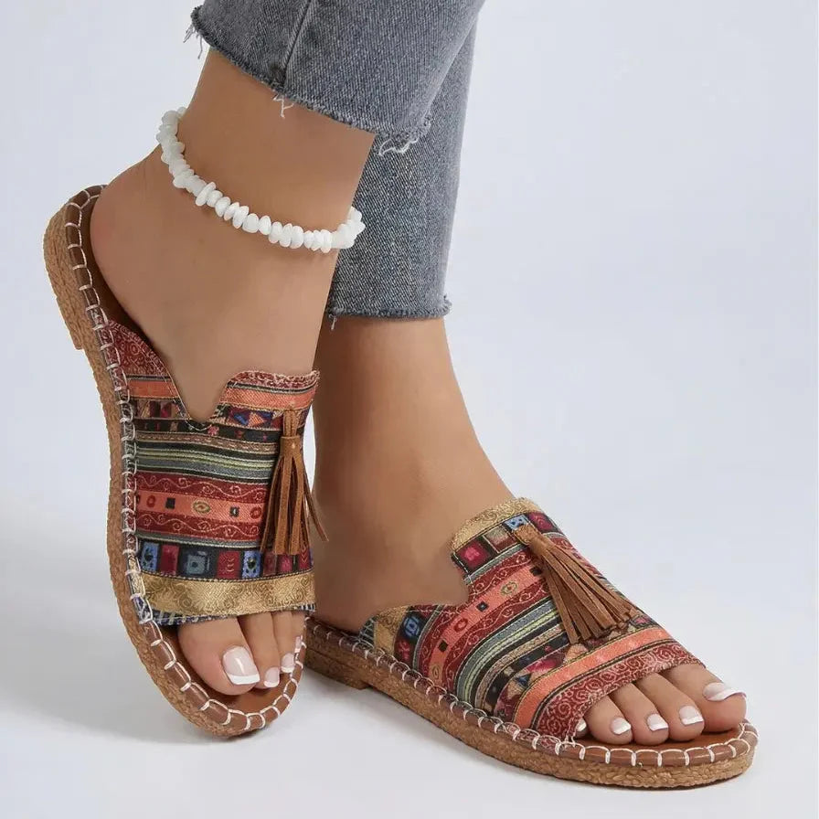 Marrakech | Frynsesandal uden lukning