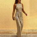 Dame Glitter Pailletter Jumpsuit — Glamourøs & Iøjnefaldende