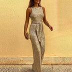 Dame Glitter Pailletter Jumpsuit — Glamourøs & Iøjnefaldende