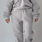 Dame 2-delt Tracksuit Sæt med Halv-Zip Pullover og Joggers